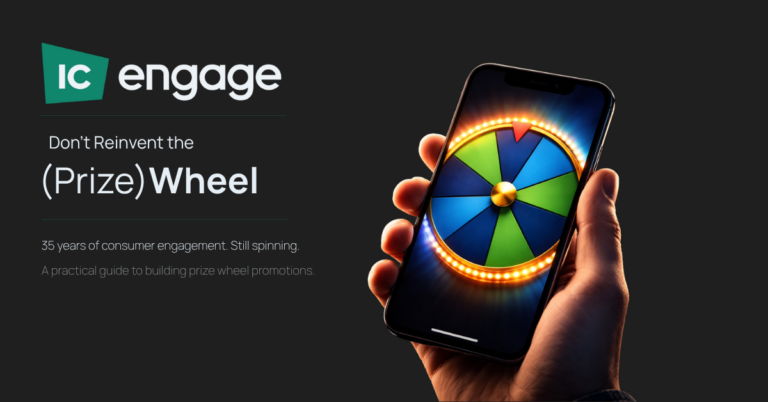 Prize Wheel promotions hero graphic.