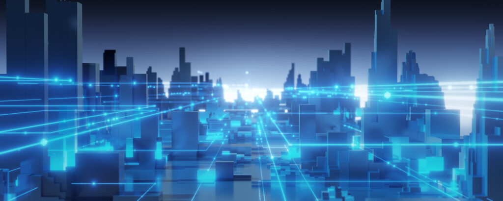 Digital cityscape representing IC Group's expanded global consumer engagement mandate supporting technology campaigns across 30 countries.